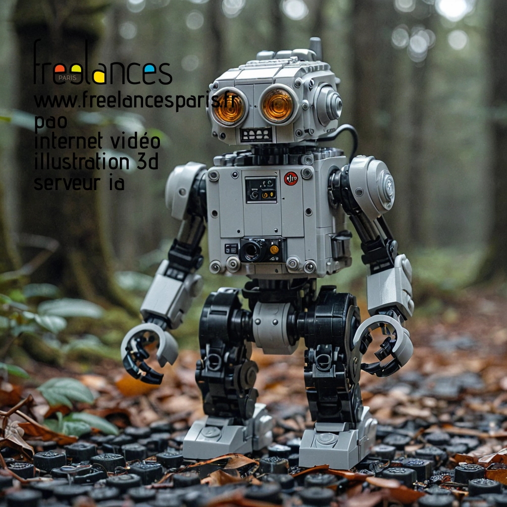 Pao mise en page internet vidéo illustration 3d serveur IA générative AI freelance paris studio de création magazines QLE5KEA0